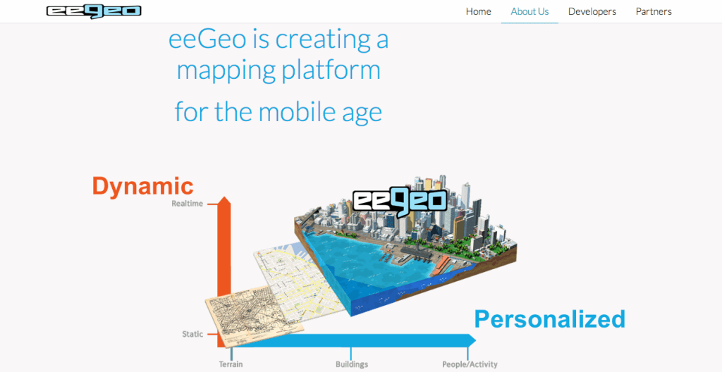 Фрагмент интерфейса сайта "eeGeo".