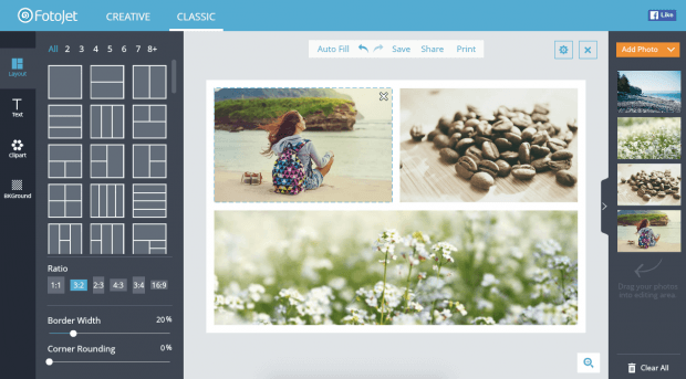 FotoJet – онлайн-создание коллажей, постеров и картинок для социальных сетей
