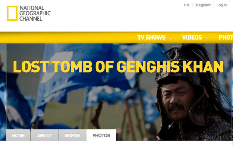 Интерфейс сайта National Geographic Channel
